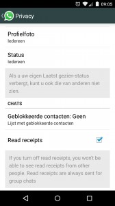 Whatsapp bel knop uitzetten