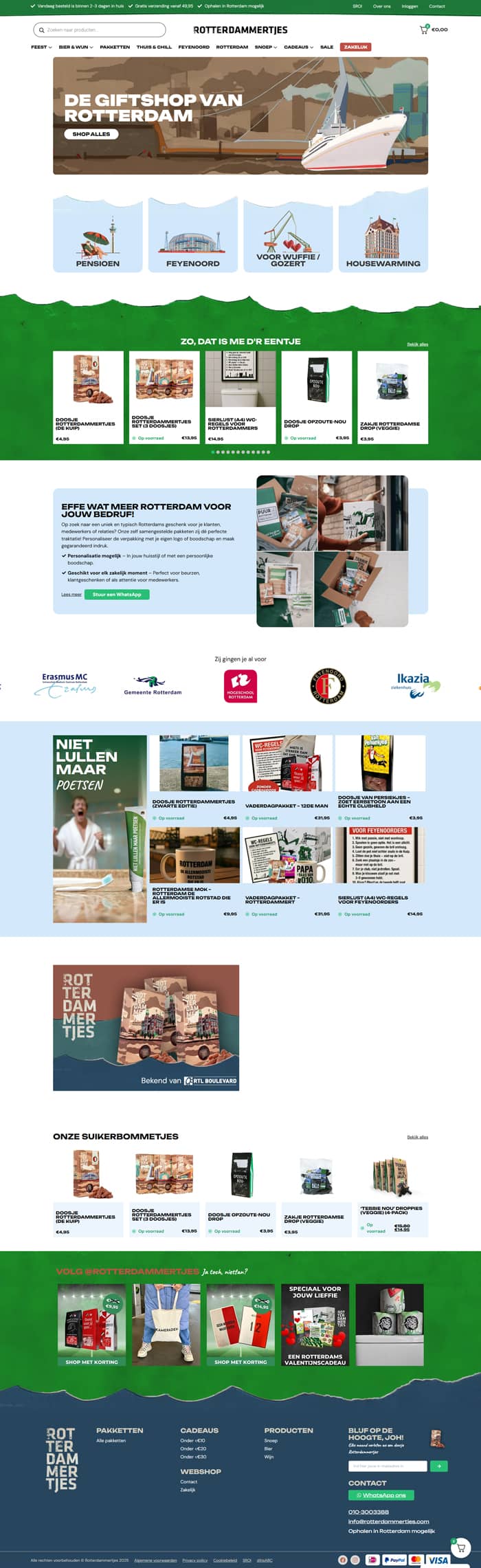 website ontwerp desktop rotterdammertjes.nl