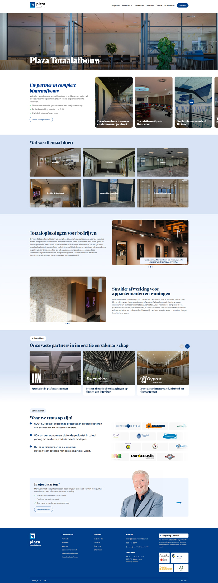 website ontwerp plaza totaalfbouw