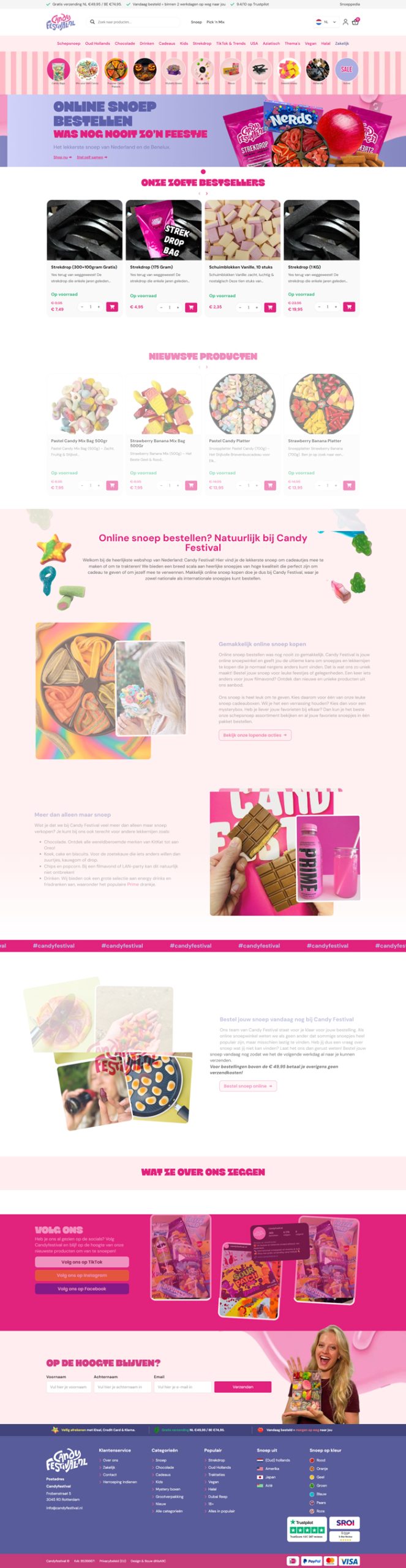nieuwe webshop candy festival