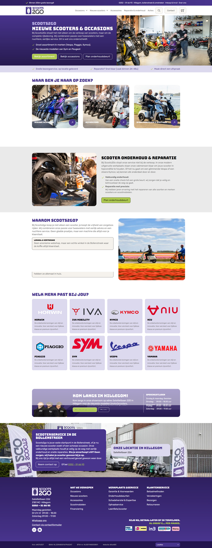 screenshot nieuwe website desktop scoots2go